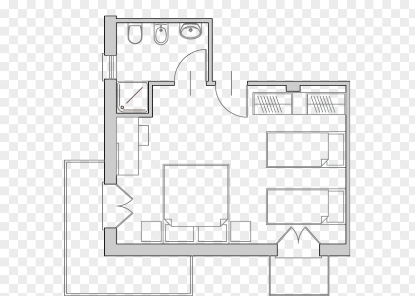 Domestic Room Floor Plan Architecture House Furniture Paper PNG