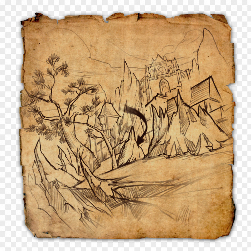 Treasure The Elder Scrolls Online Map Cyrodiil World PNG
