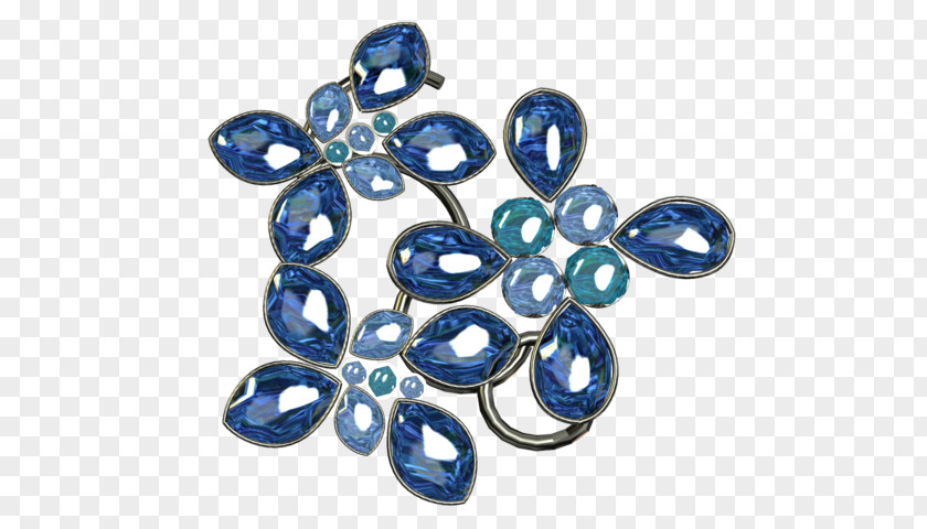 Sapphire Earring Brooch Body Jewellery PNG