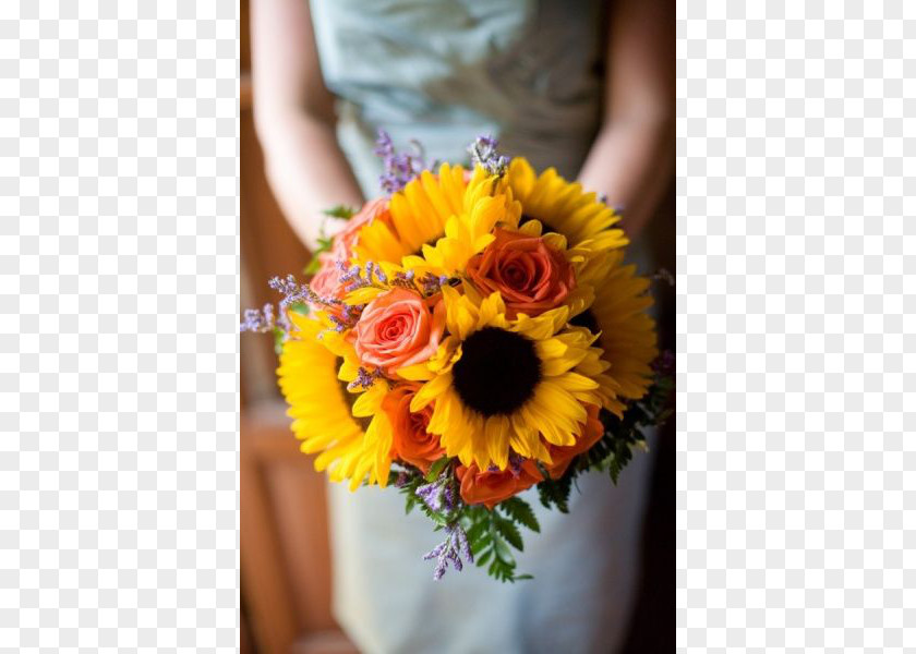 Wedding Centrepiece Common Sunflower Bride PNG