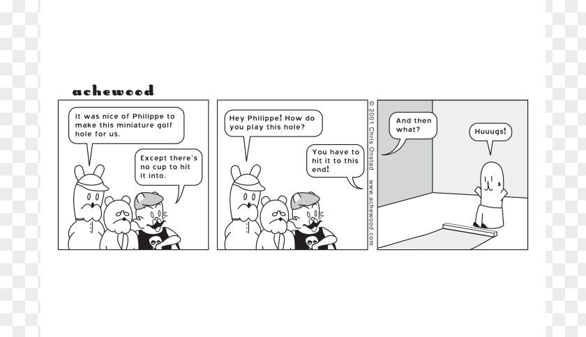 Minigolf Comic Comics Cartoon Miniature Golf Achewood PNG