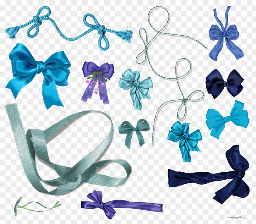 Ribbon Hair Tie IFolder DepositFiles Blue PNG
