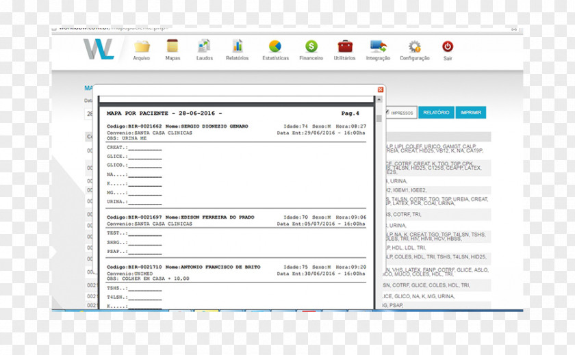 Trabalho Laboratory Anàlisi Clínica Computer Software Web Page PNG