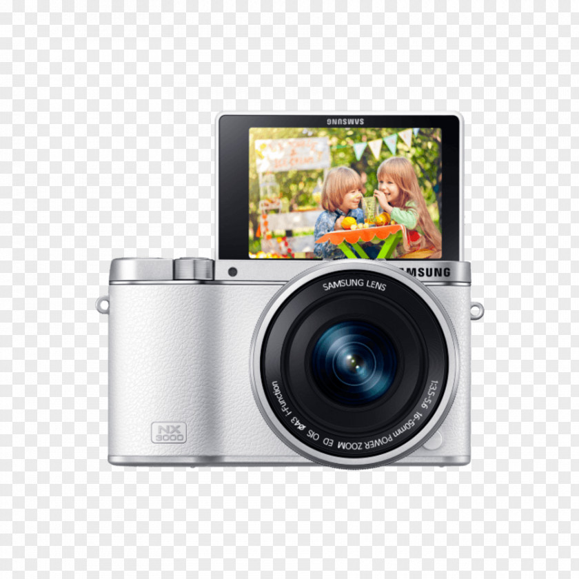 Camera Samsung NX3000 Galaxy Mirrorless Interchangeable-lens PNG