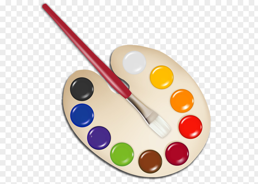 Painting Brush Palette Paintbrush Clip Art PNG