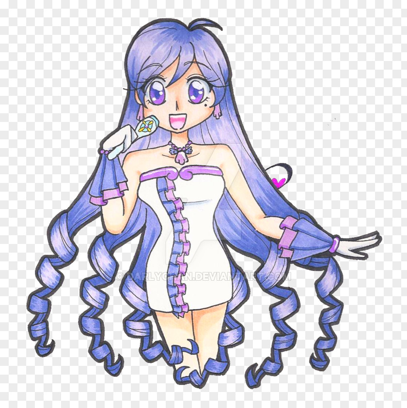 Purple Pearl Caren Lucia Nanami Rina Toin Seira Mermaid Melody Pichi Pitch PNG