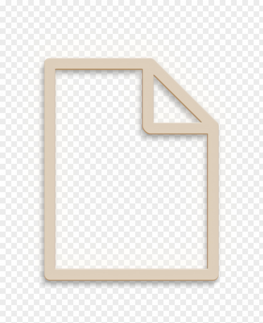 Rectangle Beige Document Icon Empty File PNG