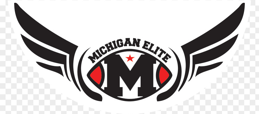 School Football Tournament Emblem Logo Michigan Elite Club Team PNG