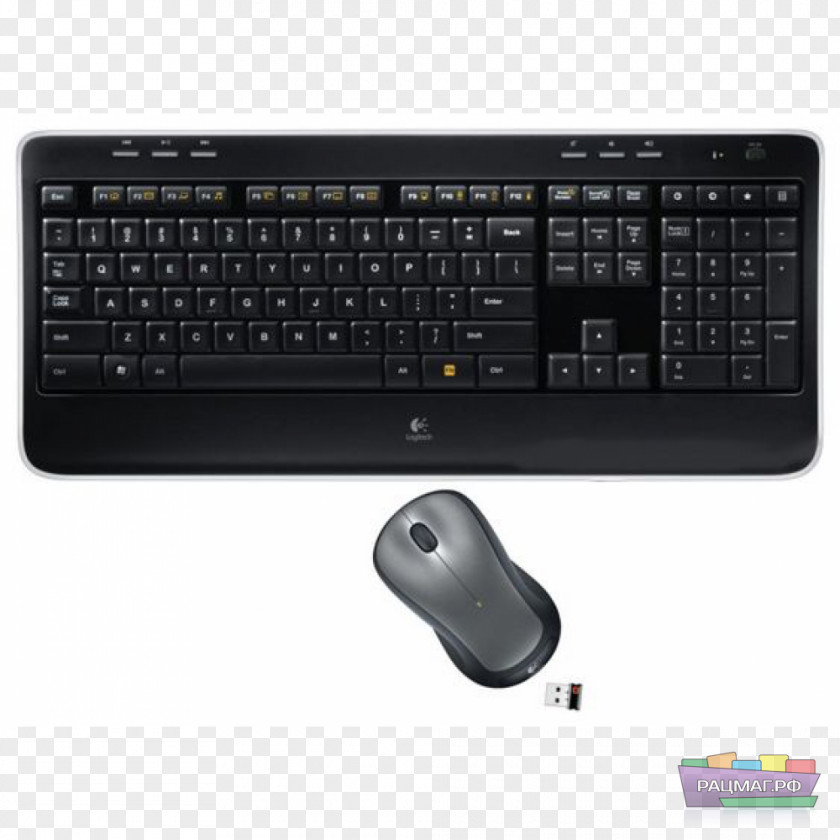 Combo Computer Keyboard Mouse Laptop Wireless Logitech Unifying Receiver PNG