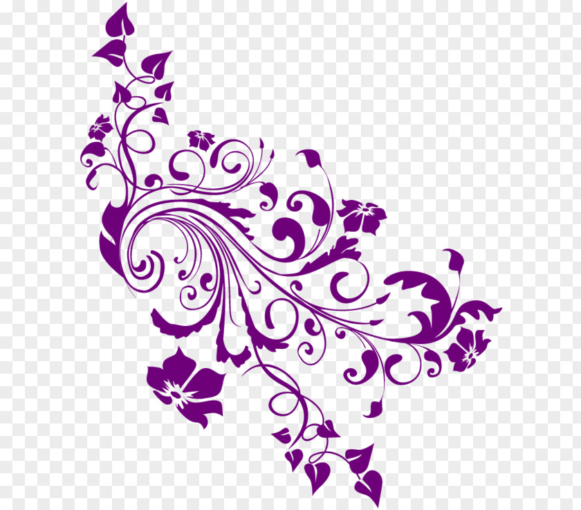 Purple Pattern Wedding Invitation Clip Art PNG