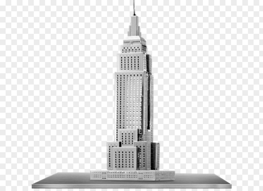 Building Empire State Chrysler Eiffel Tower Metal PNG