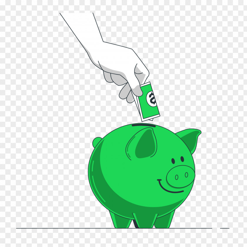 Cartoon Snout Green PNG