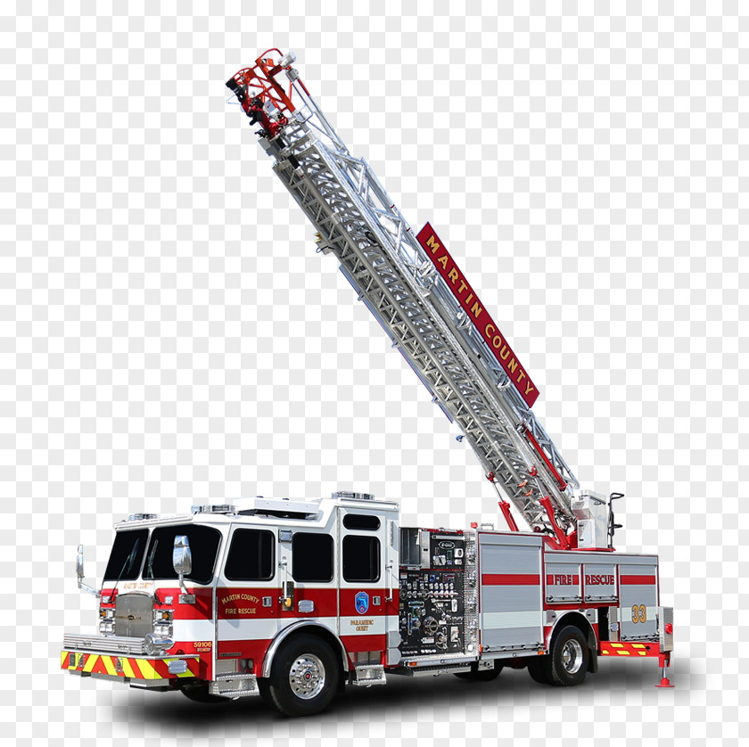 Ladder Fire Engine Department E-One Firefighter PNG