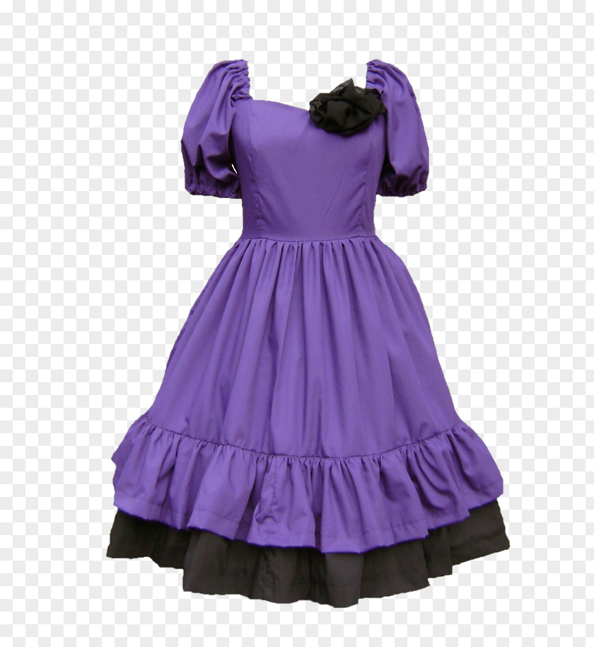 Romantic Elegant Purple Dress PNG