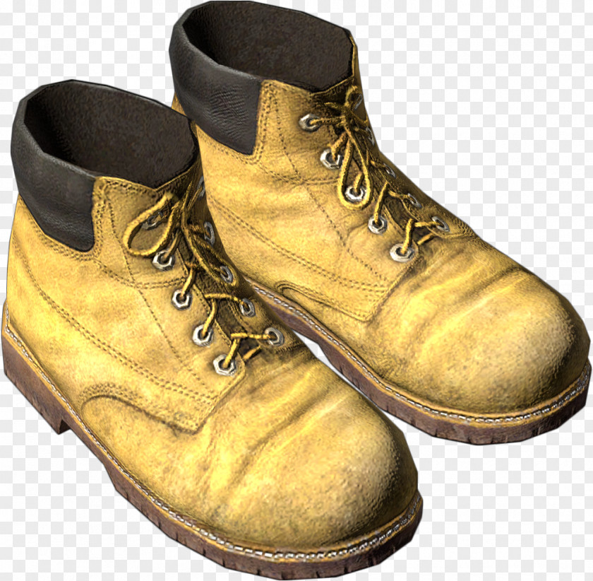 Yellow Boots Boot Shoe Leather DayZ Walking PNG
