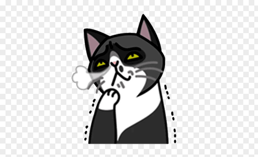 Cat Sticker Telegram LINE Emoticon PNG