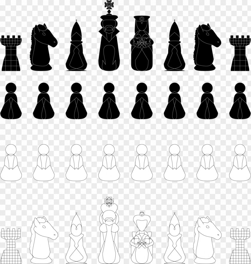 Chess Piece Chessboard Queen King PNG