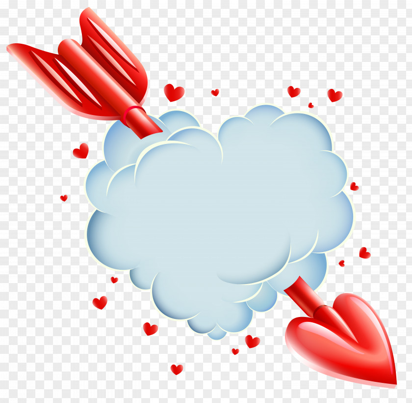 Cloud Heart Love Valentine's Day Clip Art PNG