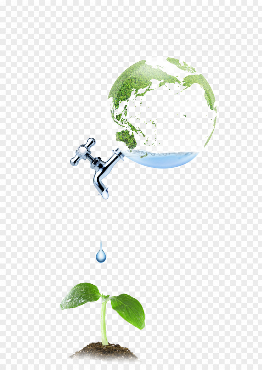 Conserve Water Poster PNG
