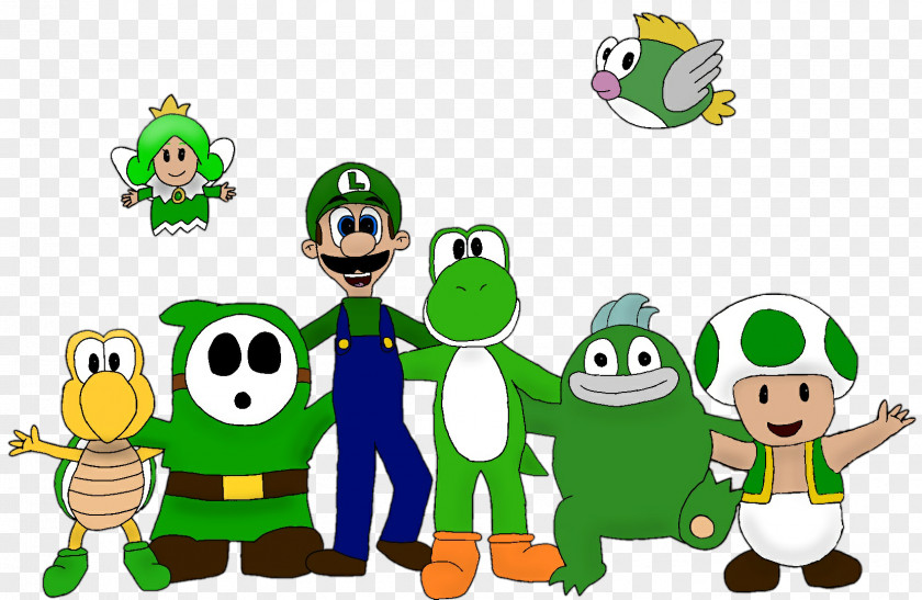 Happy St Patricks Day Mario & Luigi: Superstar Saga Art Drawing PNG