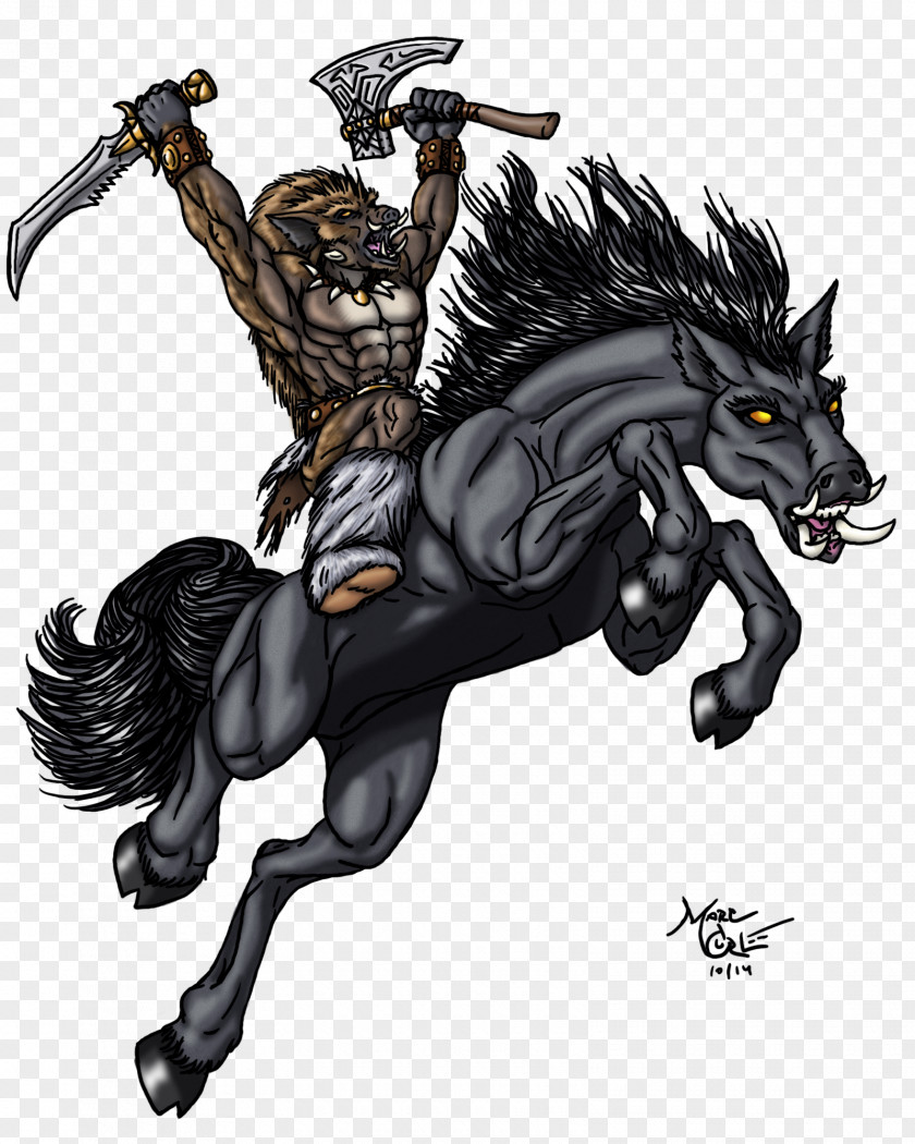 Mustang Mane Demon Mythology PNG