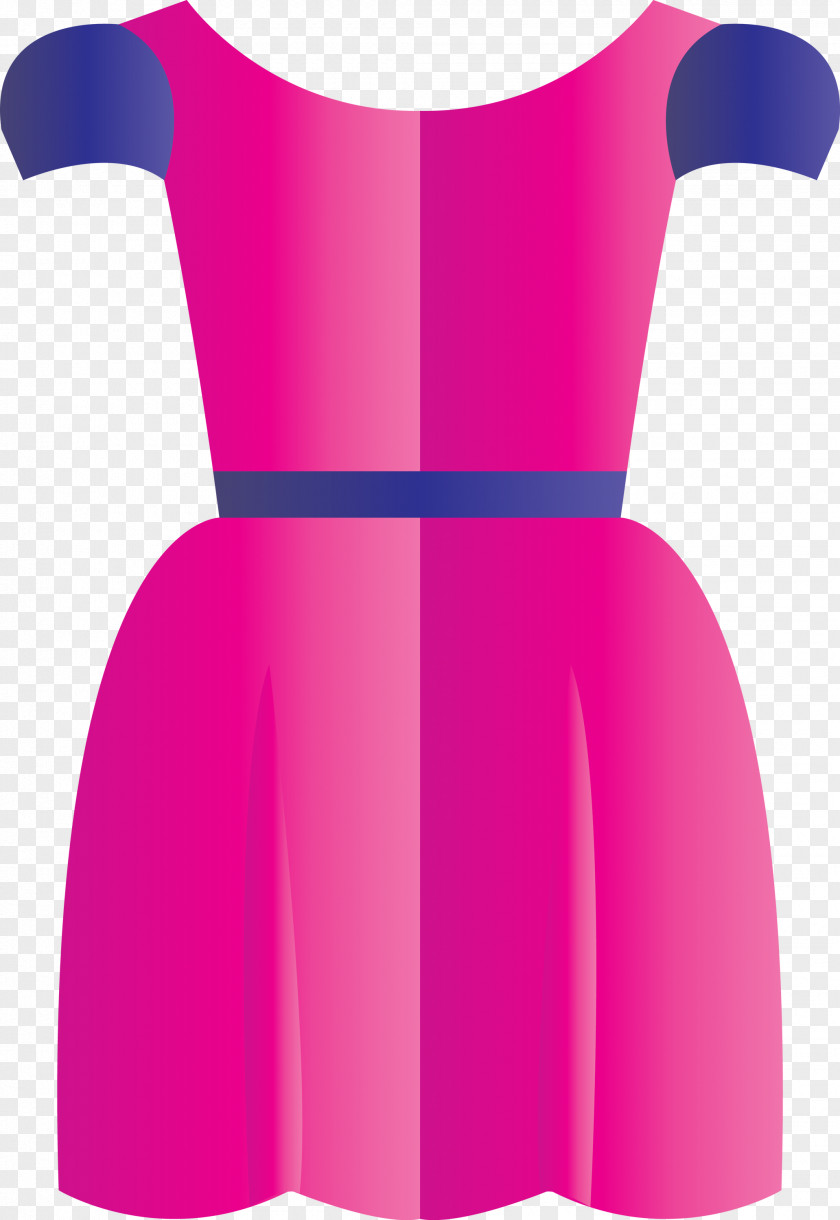 Clothing Pink Dress Day Magenta PNG