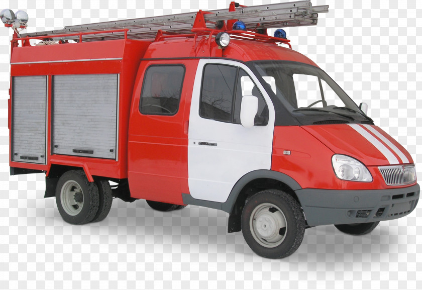 Fire Truck Car GAZelle NEXT Engine Compact Van PNG