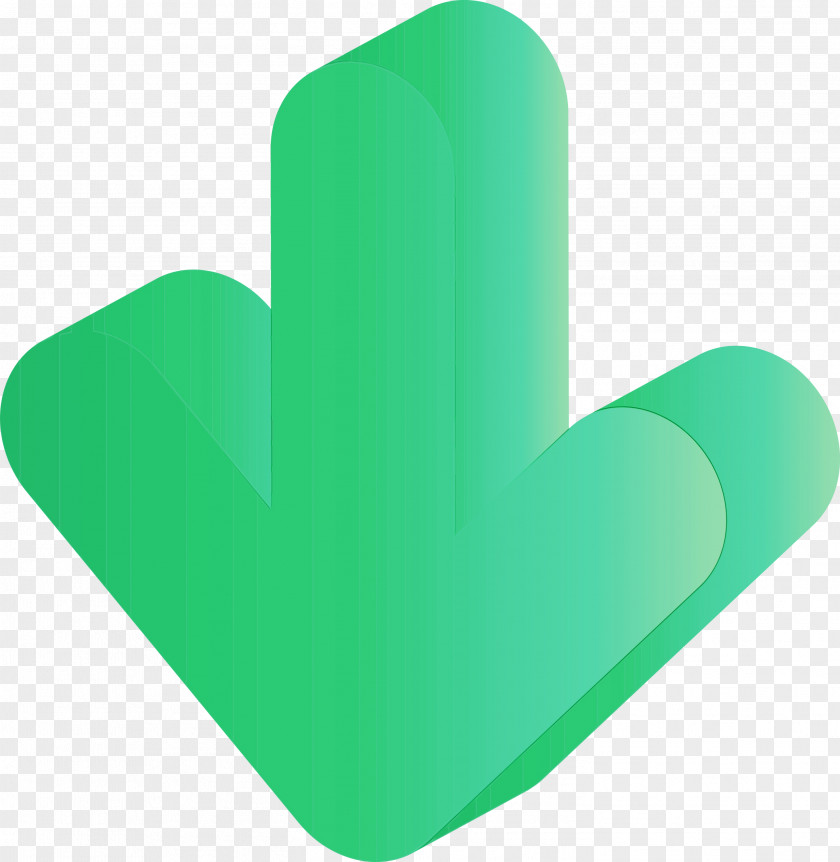 Green Symbol Hand Finger Logo PNG
