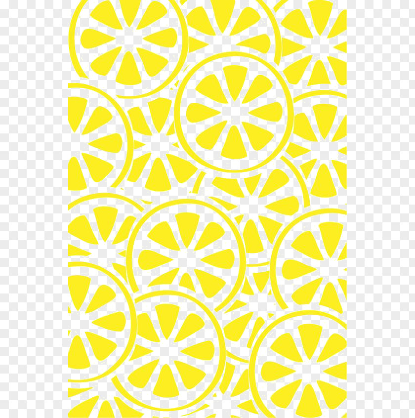 Lemon Prints Paper Wallpaper PNG