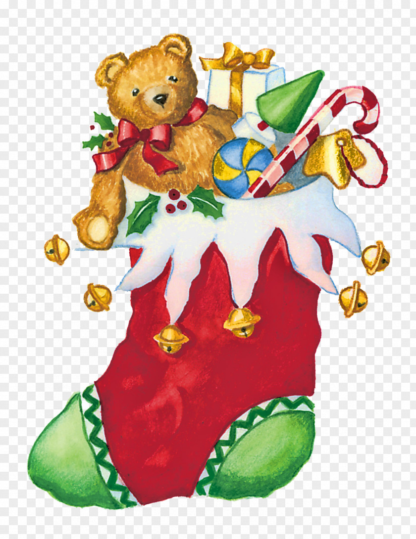 Toys Clipart Christmas Stockings Santa Claus Clip Art PNG