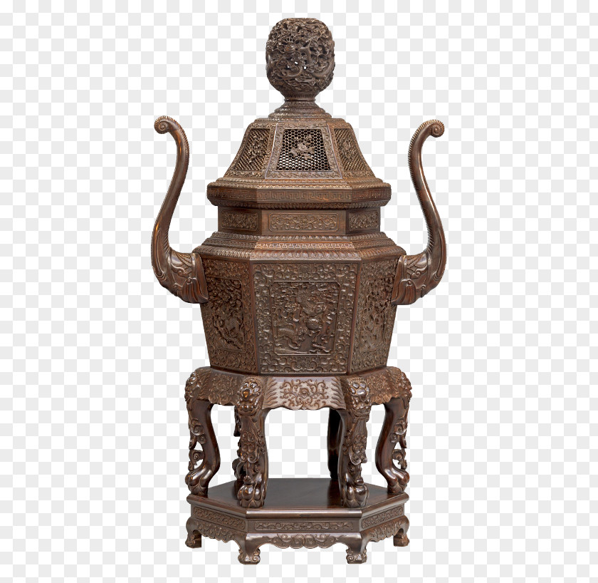 Ancient Chinese Wind Stove Furnace Alchemy Censer PNG