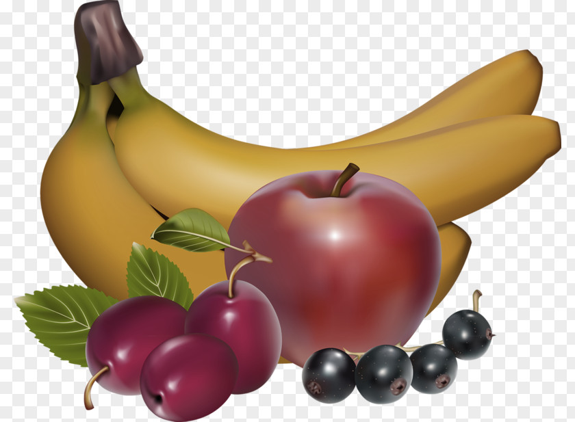 Fruit Banana Apple Red Dates Blueberry Decorative Patterns Auglis Vegetable PNG