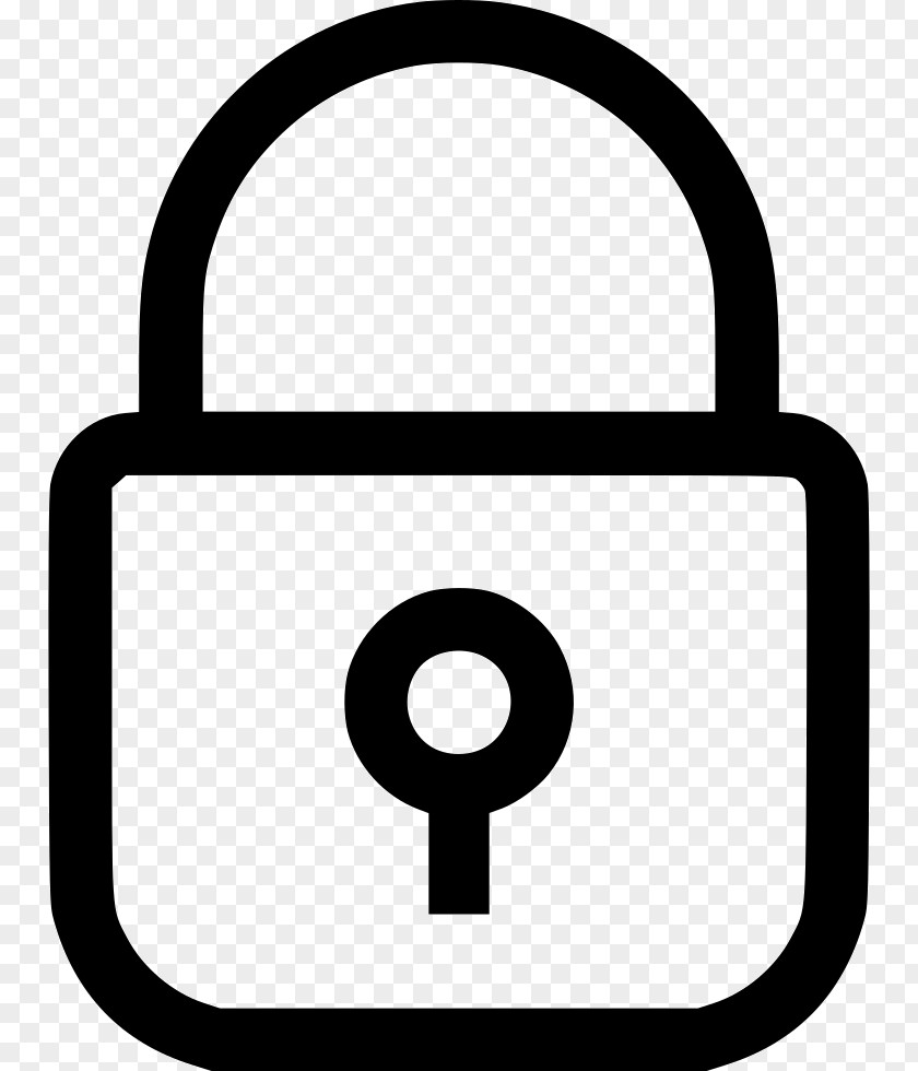 Padlock Line Clip Art PNG