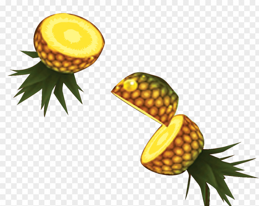 Pineapple Decoration Mini Metro Juice Cut Fruit Game Block PNG