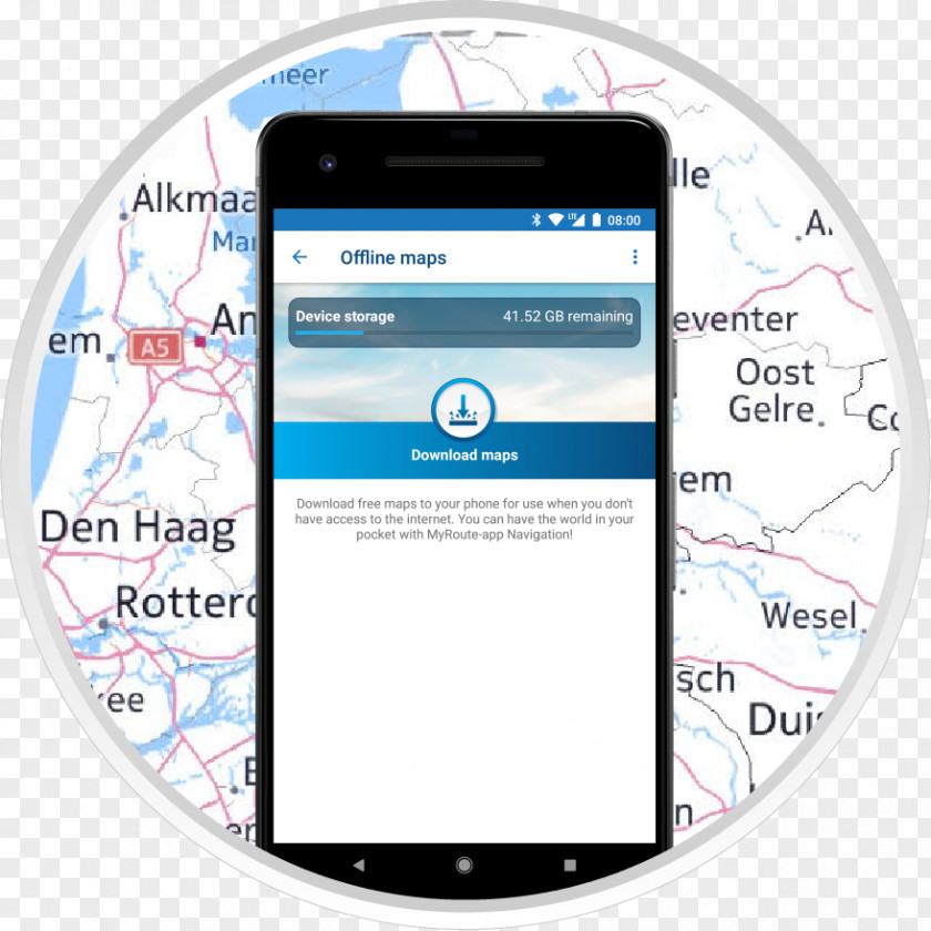 Map App Smartphone Mobile Phones Road Navigation PNG