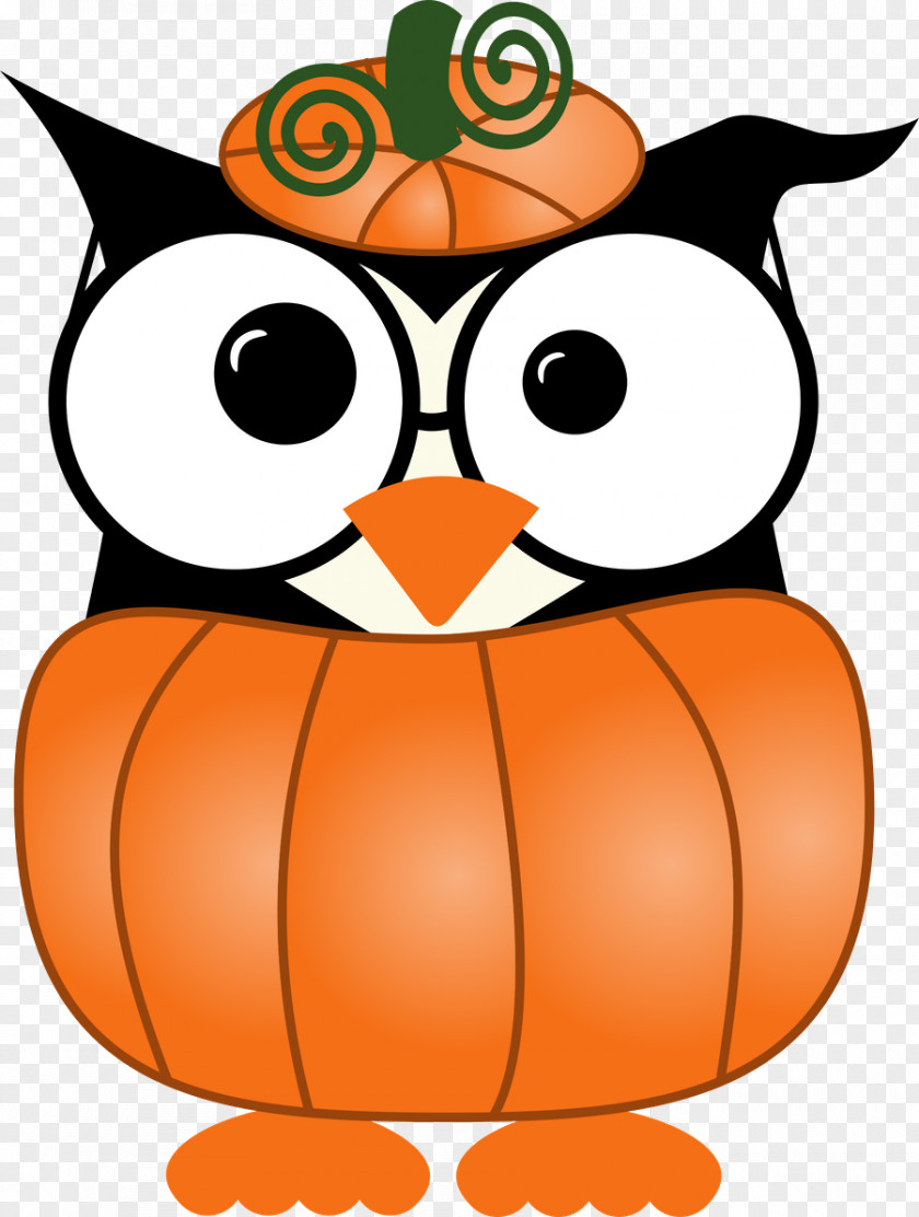 Owls Owl Pumpkin Halloween Jack-o'-lantern Clip Art PNG