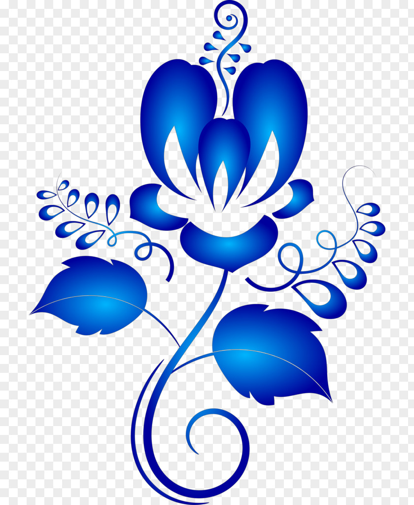 Blue Ornament Plant Flower PNG