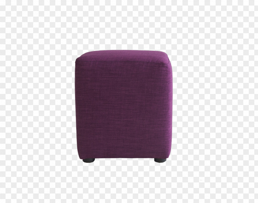 Square Stool Chair Purple PNG