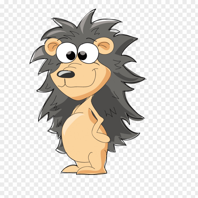 Vector Cartoon Hedgehog PNG