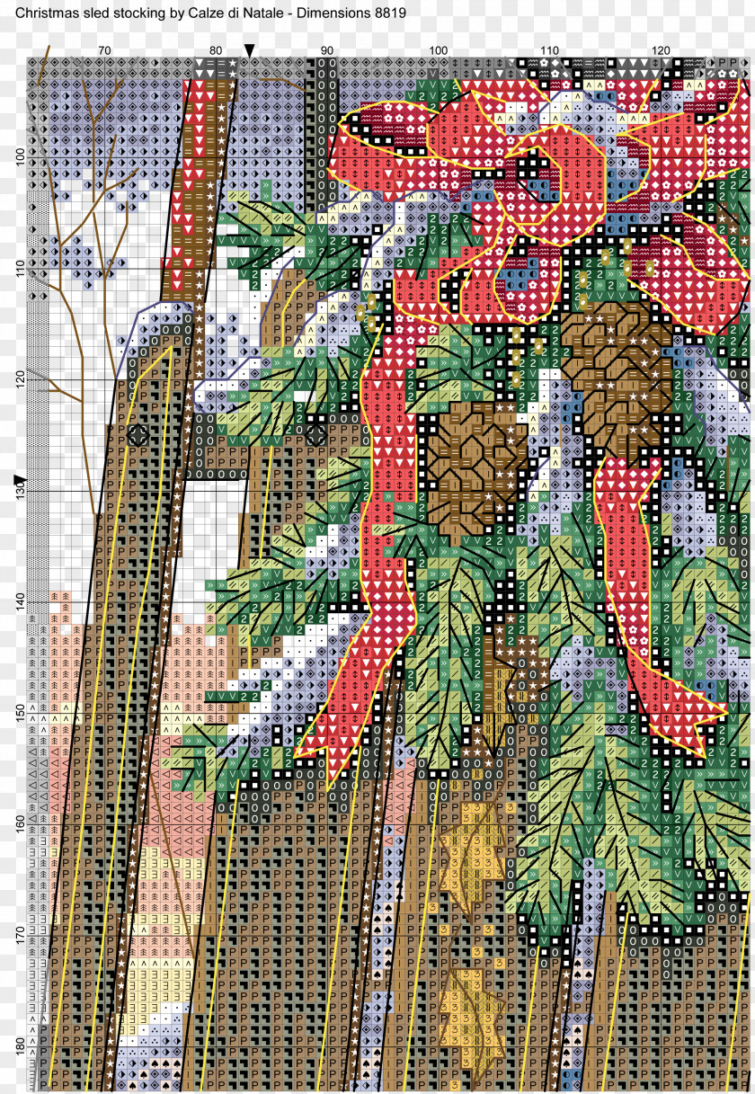 Christmas Chart Needlework Cross-stitch Quilt Pattern PNG