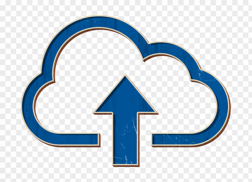 Electric Blue Symbol Arrow Icon Cloud Up PNG