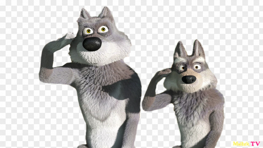 Masha Gray Wolf Character Animated Film PNG