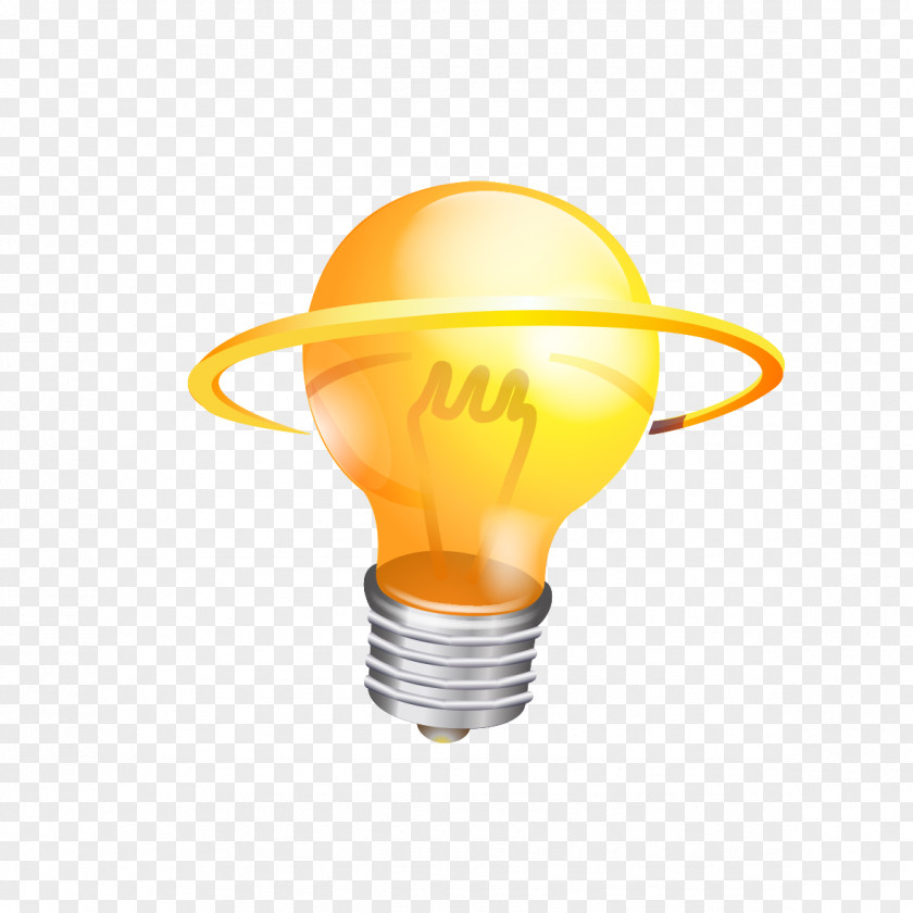Yellow Light Bulb Incandescent Lamp PNG