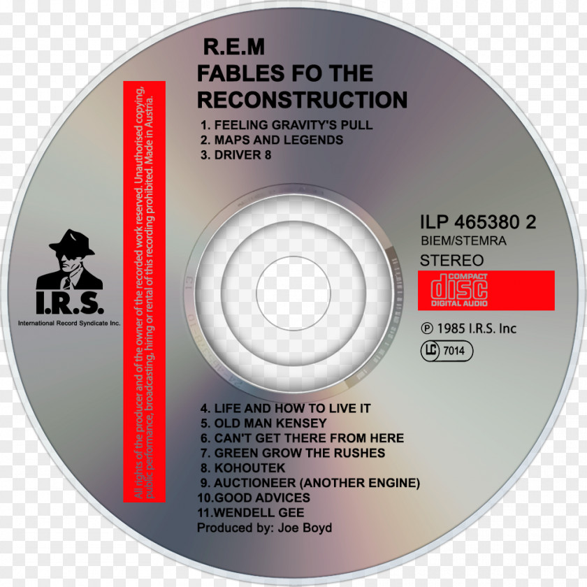 FABLES Fables Of The Reconstruction R.E.M. Album Document Complete Rarities: I.R.S. 1982–1987 PNG