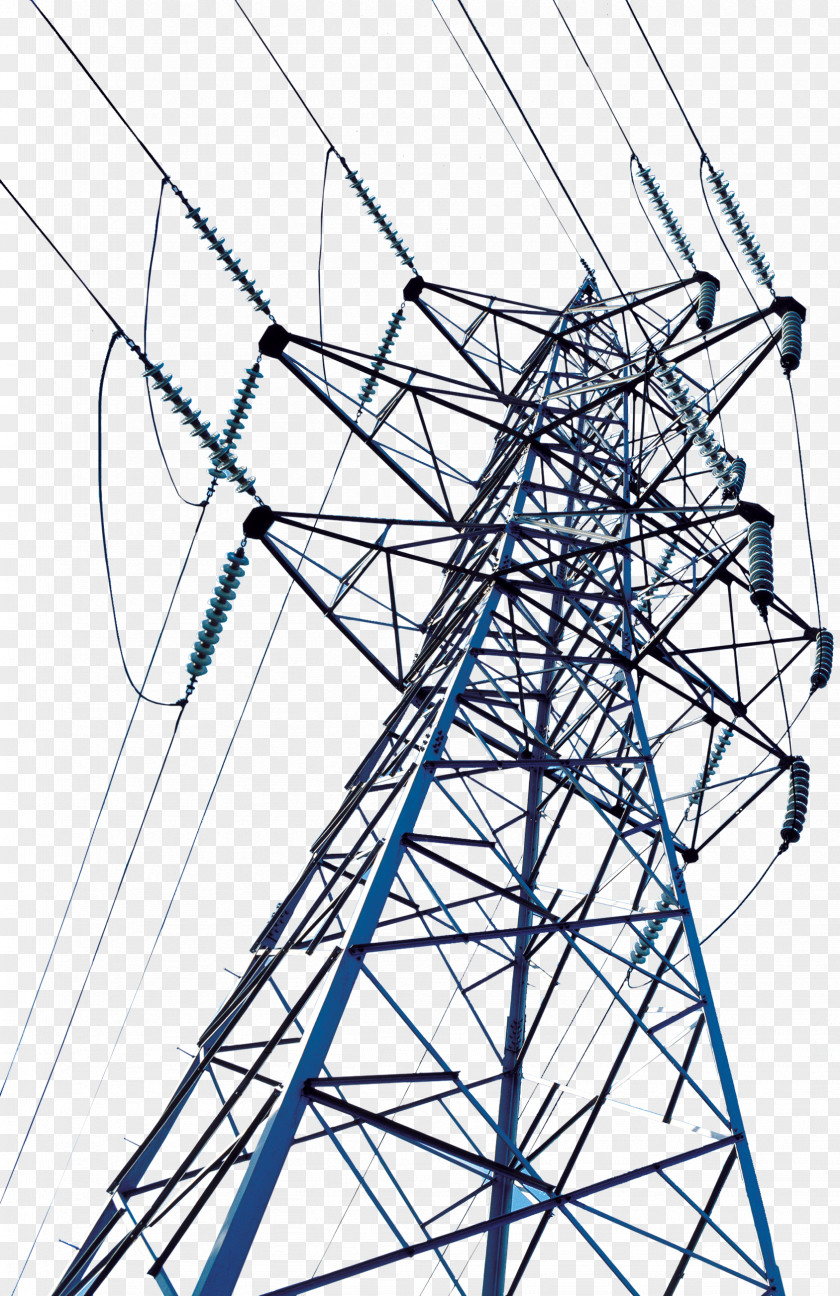 High-voltage Wire Tower High Voltage Transmission Electric Power PNG