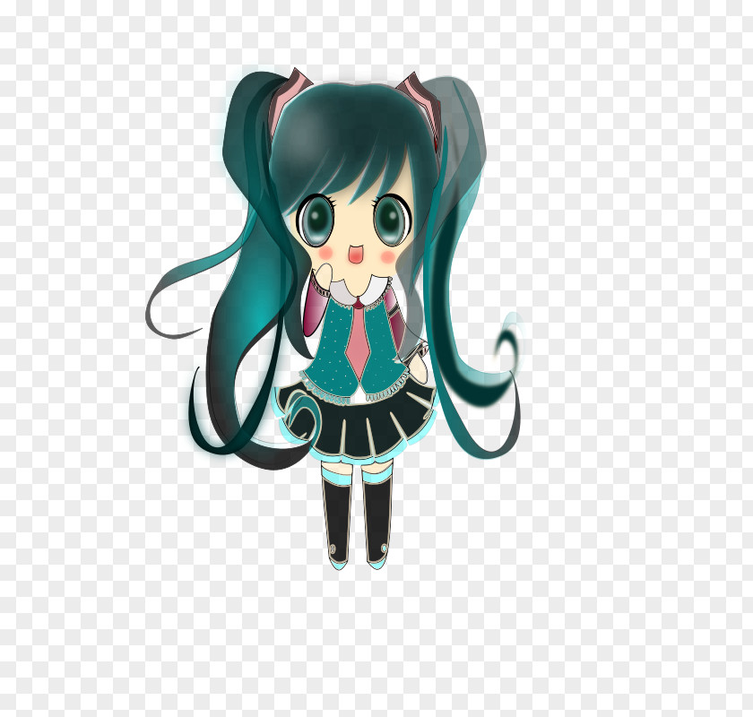 Miku. Figurine Fiction Character Microsoft Azure Animated Cartoon PNG