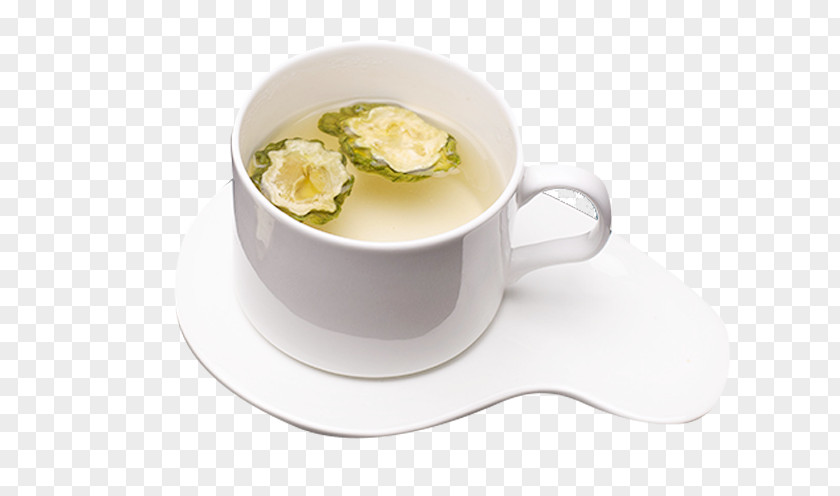 A Cup Of Bitter Gourd Tea Melon Coffee Flowering PNG