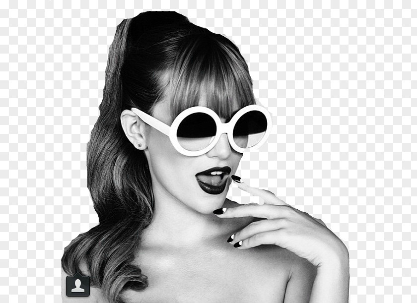Bella Thorne Shake It Up Black And White Sunglasses PNG