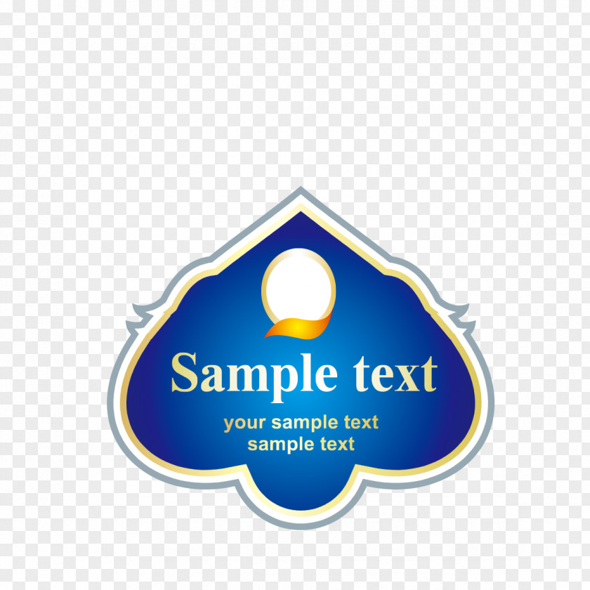Blue Stickers Material Wine Sticker PNG