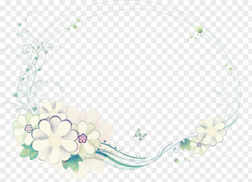 Dream Pattern Vector Border Flower Template Clip Art PNG